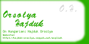 orsolya hajduk business card